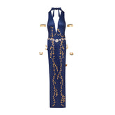 Official Queen Marika the Eternal Elegant Sleeveless Long Gown Cosplay Costume - Halloweez